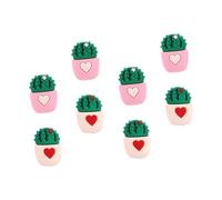 SEWACC Protector de Cable de Datos en Forma de Cactus, 8 Piezas de PVC Buena Durabilidad y Funda Adorable para Proteger Extremos de Enchufe en Cargadores