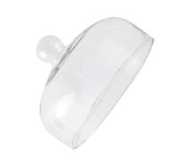 SEWACC Protector de Cristal para Tartas y Postres Tapa para Frutero Mediano de Vidrio Resistente Cubierta Antipolvo para Alimentos Frescos y Micro Paisaje Uso Cocina y Repostería