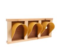 SEWACC Puerta para Jaula de Madera 3 Puertas para Carreras de Entrada Europea Práctico Uso en Gallineros para Aves Corral