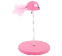 SEWACC Rascador para Gatos Juguete Interactivo de Plástico y Pelusa, Cómodo y Práctico para Satisfacer el Instinto de Rascar en Casa