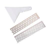 SEWACC Regla de Malla para Bordado de Diamantes de Inoxidable Herramienta Diy con Plantilla de Posicionamiento para Cuadros y Pintura de Diamantes Kit de Dibujo para Arte Preciso