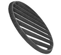 SEWACC Rejilla Redonda de Hierro Fundido para Chimenea 25 CM Rejilla para Fuego Abierto y Parrilla de Carbón Resistente a Altas Temperaturas Ventilación Anti-Cenizas Accesorio de