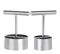 SEWACC Removedor de Agujeros para Frutas de Acero Inoxidable Set de 2 Piezas Grande y Pequeño Herramienta Esencial de Cocina para Descorazonar Manzanas Frutas de Pulpa Firme y