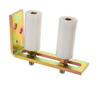 SEWACC Rodillos Guía para Puerta Corredera de Acero y Nylon, Resistentes al Desgaste con Fácil Instalación, Conjunto Completo para Puertas Corredizas y Garaje
