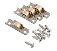 SEWACC Rodillos Reducción Puertas Acero para Inoxidable de Correderas Cobre, Juego de 4 Piezas de Ruido y Ventanas y Puertas Mosquiteras