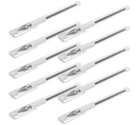 SEWACC Rotuladores Impermeables para Cejas y Tatuajes Marcador de Posición Negro 10 Unidades Punta Gruesa para Líneas Precisas Bolígrafos Portátiles para Maquillaje y Cirugía Estética