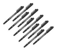 SEWACC Rotuladores para Tatuajes 10 Piezas, Punta 0,6 y 1,2 mm, Lápices Resistentes al Agua de Plástico para Uso en Salones Profesionales y Técnicas de Microblading