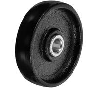 SEWACC Rueda de Gato de Hierro y Diseño Simple Cojinete Profesional Rueda Negra de Fácil Movimiento para Gato Hidráulico Horizontal