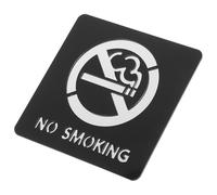 SEWACC Señal Autoadhesiva de Prohibido Fumar Resistente al Agua Tamaño Mediano Color Negro para Baños Oficinas y Espacios Públicos Adhesivo Duradero y Visible para Cumplimiento de