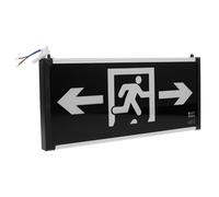 SEWACC Señal de Salida de Emergencia LED Colgante Cara Doble Dirección Luz de Emergencia para Centros Comerciales y Supermercados Señalización de Seguridad para Evacuación Pública