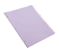 SEWACC Separadores de Carpeta A4 Bolsillos 12 Unidades Morado Plástico Resistente para Oficina y Escuela Organizador para Archivadores de 3 Anillas Sistema Práctico de Archivo
