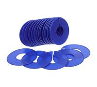 SEWACC Separadores de Ropa Redondos de Plástico para Armario Organizadores de Ropa Reutilizables Color Azul Oscuro Pack de 20 Piezas para Divisores de Estantes y Percheros Ideales