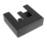 SEWACC Servilletero de Acero Inoxidable Negro Diseño Hueco Dispensador Práctico para Servilletas de Mesa Soporte Compacto Adecuado para Cocina Picnic y Cafetería