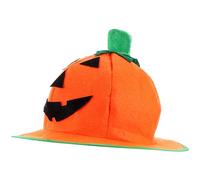 SEWACC Sombrero Decorativo de Calabaza para Halloween Borde de Alambre, Tamaño Único, Accesorio para Fiesta de Disfraces y Cosplay, Adorno Festivo para Eventos y Celebraciones