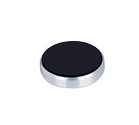 SEWACC Soporte Móvil Magnético Redondo para Coche Mini Soporte para Smartphone y Tablet Montaje Compacto con Fuerte Imán Color Plateado Accesorio Práctico para Salpicadero y Ventilación