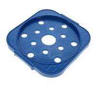 SEWACC Soporte para Cilindro de con Ruedas Plataforma Rodante Metálica Azul Base para Tanque de Gas de Cocina Soporte Móvil con Bandeja para Almacenamiento Seguro