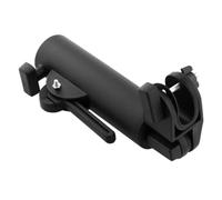 SEWACC Soporte para Paraguas de Carrito de Golf Clip Ajustable, Ancho Interno y Ángulo Regulables, Material Plástico Negro para Carrito de Golf y Paseo de 3 Ruedas