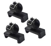 SEWACC Soporte para Teléfono Clip de Cierre de Seguridad Pinza Ajustable Negra para Smartphone Paquete de 3 Unidades Adecuado para Fotos y Uso Exterior