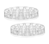 SEWACC Soporte para Tinta de Tatuaje Ovalado de 15 Orificios Organizador para Vasos de Pigmento Base Estable y Duradera para Mezcla de Colores Paquete de 2 Unidades