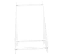 SEWACC Soporte Transparente para Cortadores de Cocina Exhibidor de Acrílico Desmontable Organizador Compacto para Frutas y Herramientas Almacenamiento Práctico para Hogar y Cocina