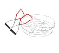 SEWACC Soporte y Pinzas para Conservas de Acero Inoxidable, Rejilla para Enlatar al Vapor y Almacenamiento de Latas, Kit 2 Piezas (soporte y Pinzas) para Cocina y Conservación Segura