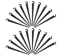 SEWACC Soportes de Plástico para Riego por Goteo de 1/4 Pulgadas, 100 Piezas, Anclaje Preciso y Soporte Seguro para Mangueras en Parterres y Camas Elevadas