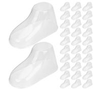 SEWACC Soportes Transparentes de Exhibición para Zapatos de Ñiño Moldes de Pies de Plástico PVC de 8 CM 60 Pares 120 Piezas Ideales para Mostrar Botitas y Calcetines Tiendas y