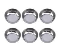 SEWACC Tapa de Acero Inoxidable para hornillo de Alcohol, Cubierta del extintor de Incendios, 6 Piezas, para Laboratorios y Exteriores