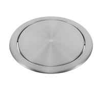 SEWACC Tapa de Bote de Basura Empotrada Redonda para Cocina, Acero Inoxidable, Abatible, de Espacio, Ajuste para Abertura 15-16 CM, para Uso Doméstico