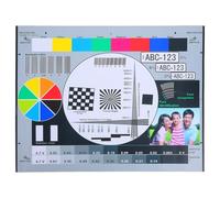 SEWACC Tarjeta de calibración de color del monitor, herramienta de calibración CCTV, tabla de ajuste de enfoque de cámara para pruebas de resolución de lente, comprobador de precisión de color de
