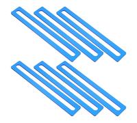 SEWACC Tiras de Lectura Guiada Azul Transparente 6 Unidades para Dislexia, Regla Flexible para Seguimiento de Lectura, Marcador Adultos, Ayuda Visual para Libros y Revistas