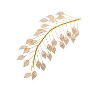 SEWACC Tocado de Mujer Hecho a Mano Hoja Dorada Aleación Accesorio Cabello Elegante y Duradero Diadema para Niña Adecuado para Compromisos y Fiestas