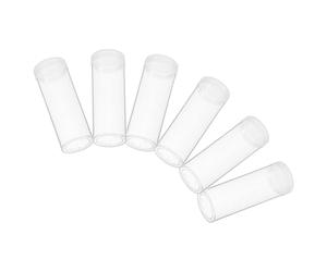 SEWACC Tubos de Almacenamiento de Monedas Transparentes, 6 Piezas, Tubo de plástico para Guardar Monedas con Tapa, para Colecciones de Monedas y Actividades al Aire Libre