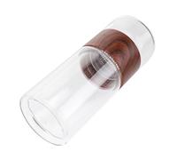 SEWACC Vaso de cristal doble capa 300 ml con infusor para preparar té suelto y café frío, diseño portátil para uso en casa y viajes Color Aleatorio