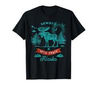 Seward Alaska Moose Mountain - Recuerdo Vintage Camiseta