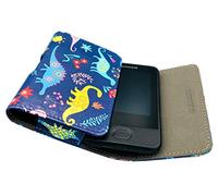 SEWAS Diabetic Care, Funda para DEXCOM G6, para cinturón medidor de glucosa en sangre, funda para diabéticos, funda protectora azul con motivos de dinosaurios.