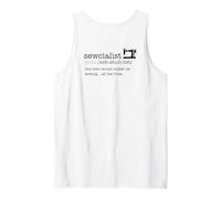 SEWCIALIST Diccionario Definición Máquina De Coser Meme EN LA Espalda Camiseta sin Mangas