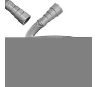 Sewer Hose Kit, Adjustable Sewage Pipe, Foldable Drain Hose with Leak Resistant Fittings for Outdoor Vehicle Waste Disposal, Flexible Camping and Travel Accessory, Repair, Holiday Use, Gray