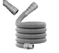 Sewer Hose Kit, Adjustable Sewage Pipe, Foldable Drain Hose with Leak Resistant Fittings for Outdoor Vehicle Waste Disposal, Flexible Camping and Travel Accessory, Repair, Holiday Use, Gray