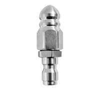 Sewer Jetter Nozzle - 5cm Quick Connect Stainless Steel Drain Cleaner | 1/4 High Pressure Pipe Unclogging Nozzle for Plumbing Systems, Gutters, Kitchen, Bathroom, Garage, Garden & Commercial Use