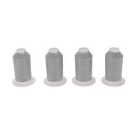 SEWFIL Home - Polidacor 120 - Pack de 4 conos de hilo de coser de poliéster - Pack de 4 bobinas de 1.000 metros (0637 - Gris Perla)
