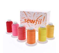 SEWFIL Home - Polidacor 120 - Pack de conos de hilo de coser de poliéster - Pack de bobinas de 1.000 metros (Mix 64 - Warm)