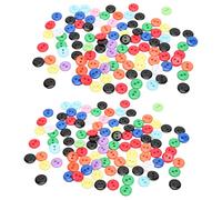 Sewing Buttons 2 Holes Round Resin Buttons NonFading MultiColored Durable Clothing Accessories for DIY Crafts Household 200pcs (14L=9,0 MM)