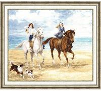 Sewing Cross-Stitch Kit Sea Walk. Wonderful Moment