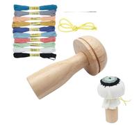 Sewing Darning Mushroom - Fabric Repair Tool for Socks Sweaters Garments | Ergonomic Wood Handle with Polished Dome, Perfect for Hand Mending, Stitching Textile Craft 4.13x2.36x1.18 in