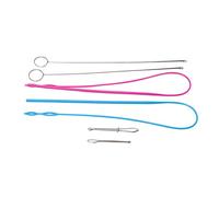 Sewing Loop Kit 6Pcs | Stainless Steel Threading Tools for Drawstrings/Button Loops/Belts | Complete Sewing Tools Kit for Household DIY, Sturdy & Deformation Tolerant