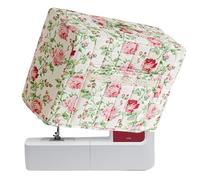 Sewing Machine Case 16,93 x 13,78 x 9,45 pulgadas | Protective Dust Tote | with Handle and Pocket Vintage Floral Pattern Sewing Machine Storage | for Travel Home Laundry Room Organization Outside