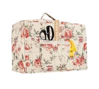 Sewing Machine Case - Polyester, 16.93x9.45x13.78in Boho Floral Print Cover Dustproof Protective Tote | Stylish Sewing Machine Carrier, Floral Pattern Cover For Travel, Workshop, Studio, Office