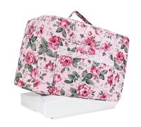 Sewing Machine Case - Polyester, 16.93x9.45x13.78in Boho Floral Print Cover Dustproof Protective Tote | Stylish Sewing Machine Carrier, Floral Pattern Cover For Travel, Workshop, Studio, Office