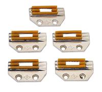 Sewing Machine Feed Dog Stainless Steel High Hardness Rustproof Flat Feed Dog for Industrial Sewing Machines Repair Replacement 5Pcs 0.79in x 1.38in